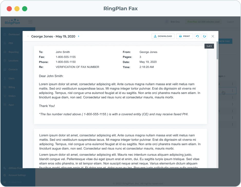 Upgrade Your Fax Messaging to RingPlan™ Digital Fax